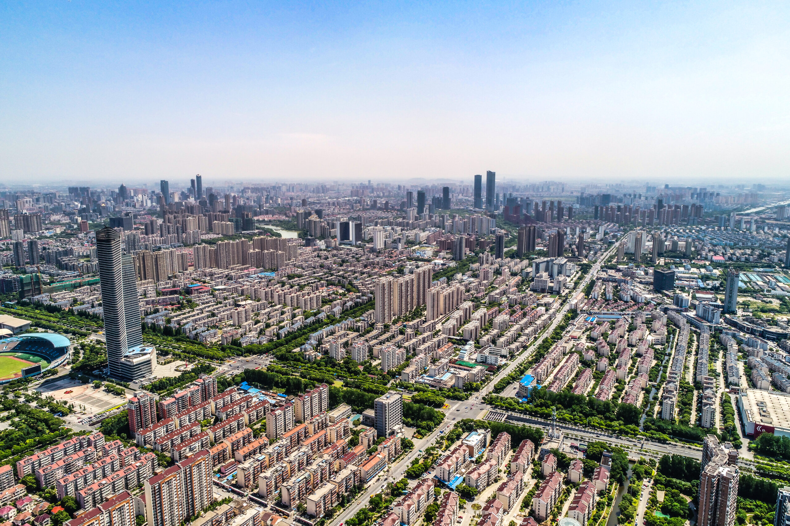 a bird's eye view of shanghai